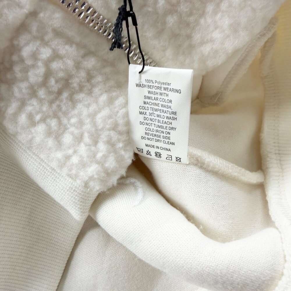 NWT Zyia Active White Flying V Fleece Jacket XS - Picture 5 of 8